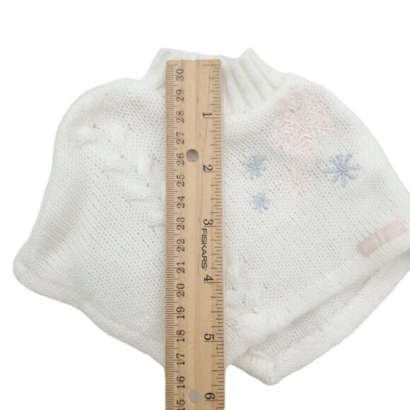 American Girl Sweater Knit Poncho White With Snowflakes Retired Store Exclusive - Picture 6 of 6